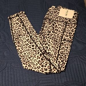 Reflex Black and Cream Leopard Print Women's Jeggings
